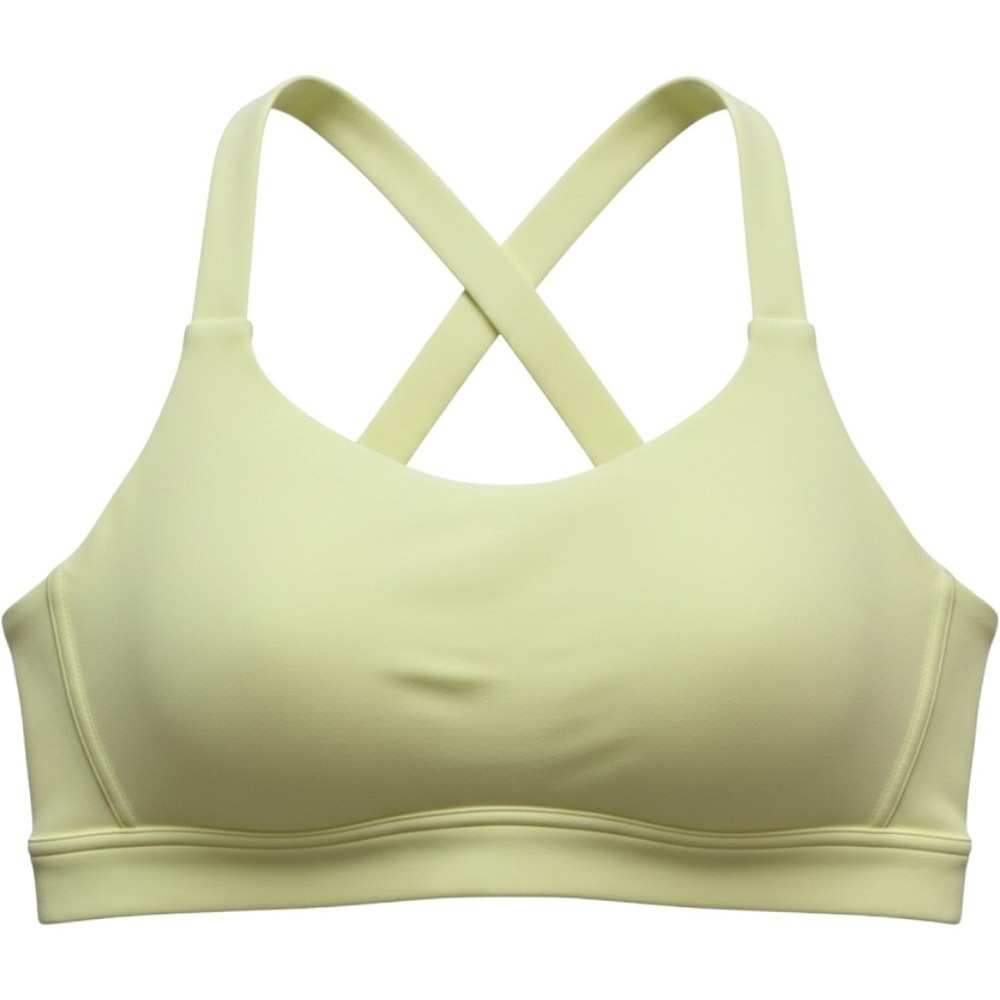 Zella Sports Bra Women XL Yellow Nylon Spandex Activewear EUC‎